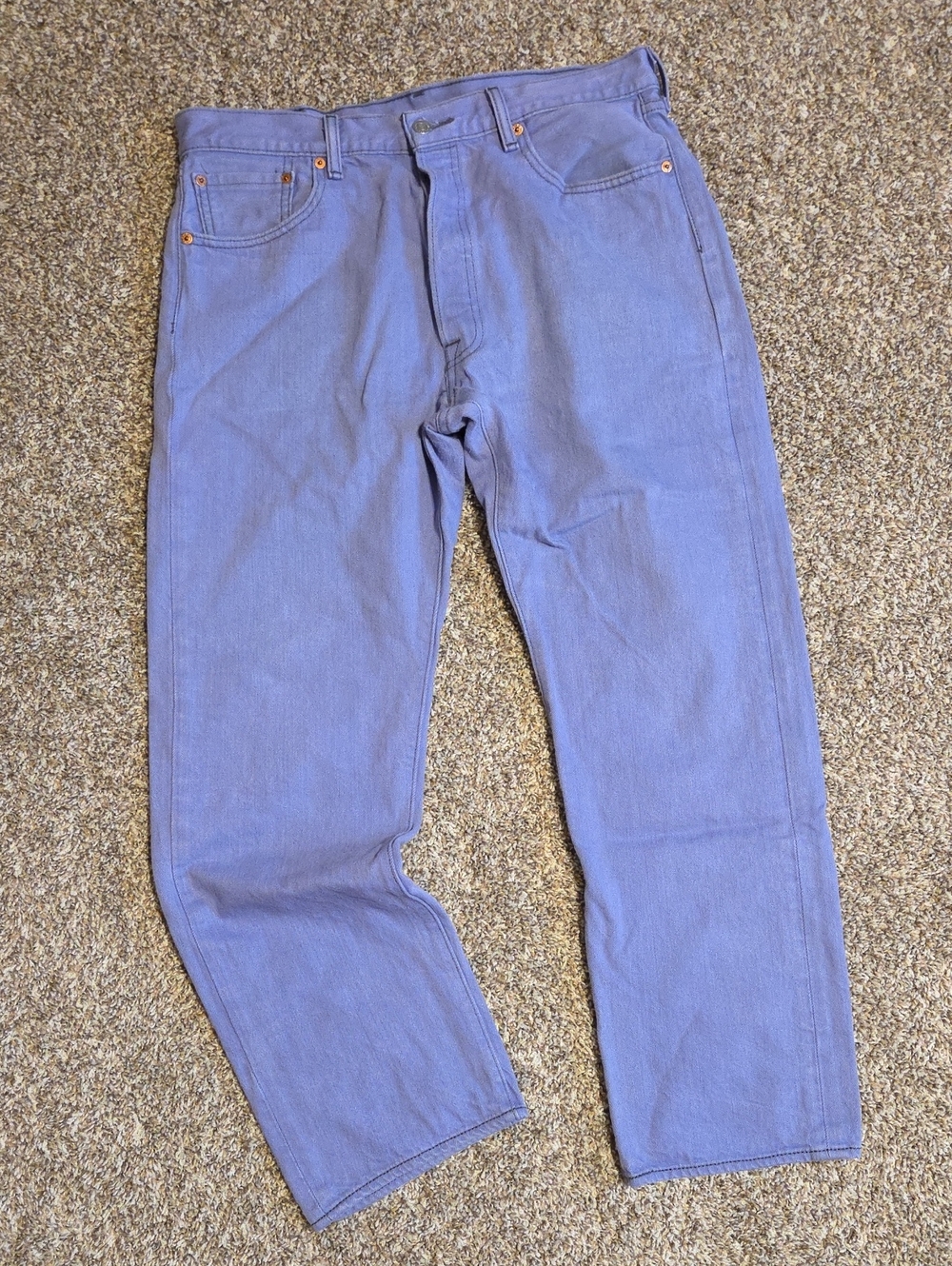 *Rare* LEVI'S Men's 501 XX Slim Straight Jeans in Lavender Blue